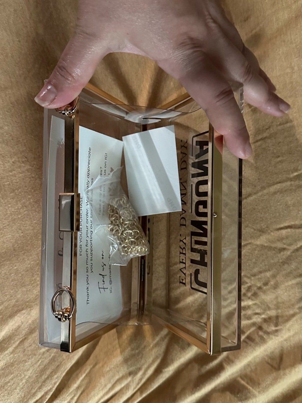 Clear Acrylic Clutch View 4